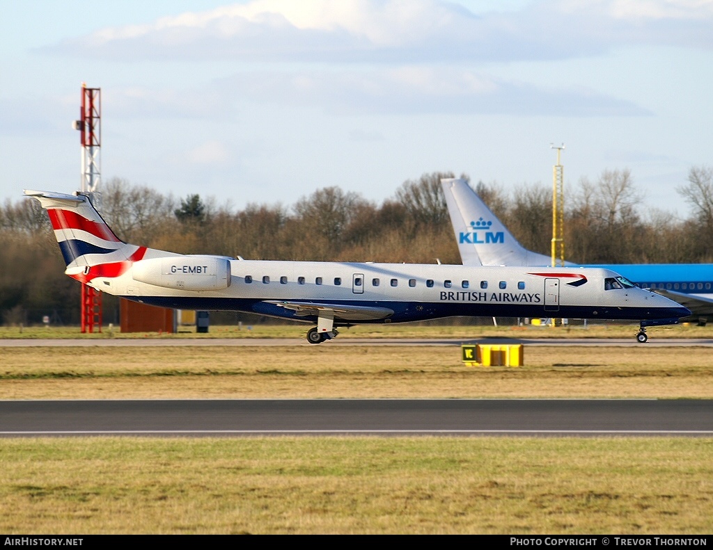 Aircraft Photo of G-EMBT | Embraer ERJ-145EU (EMB-145EU) | British Airways | AirHistory.net #294544