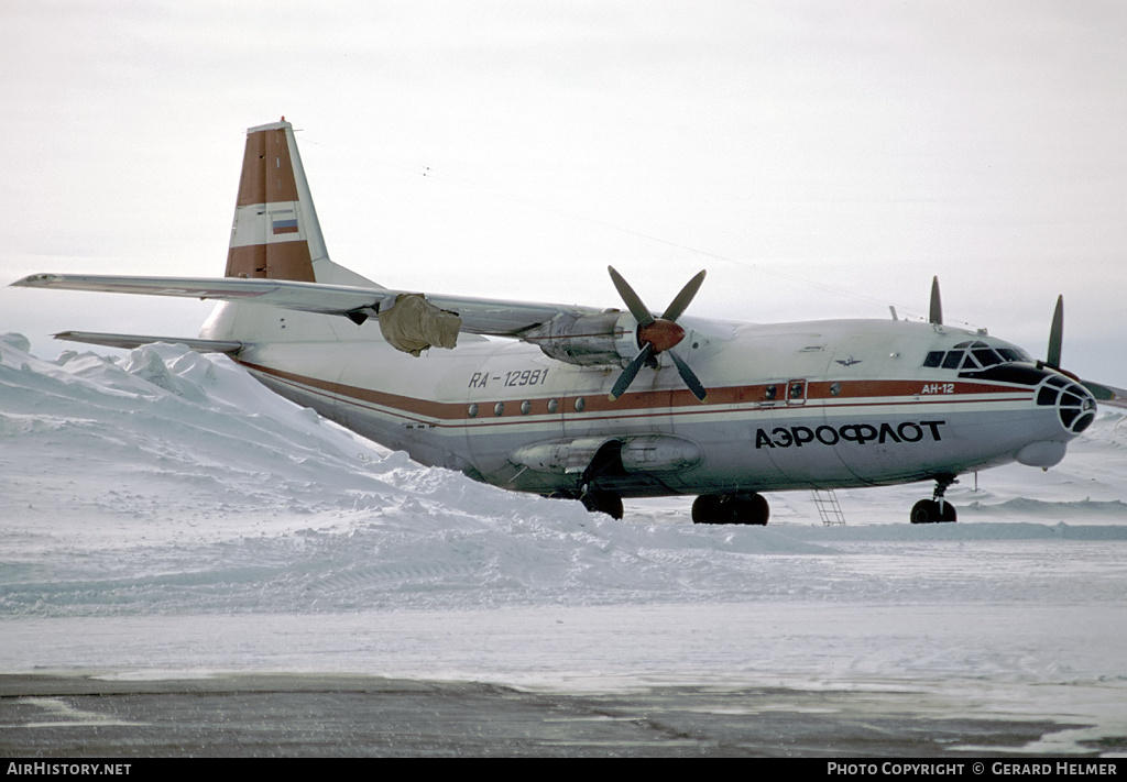 Aircraft Photo of RA-12981 | Antonov An-12B | Aeroflot | AirHistory.net #294557