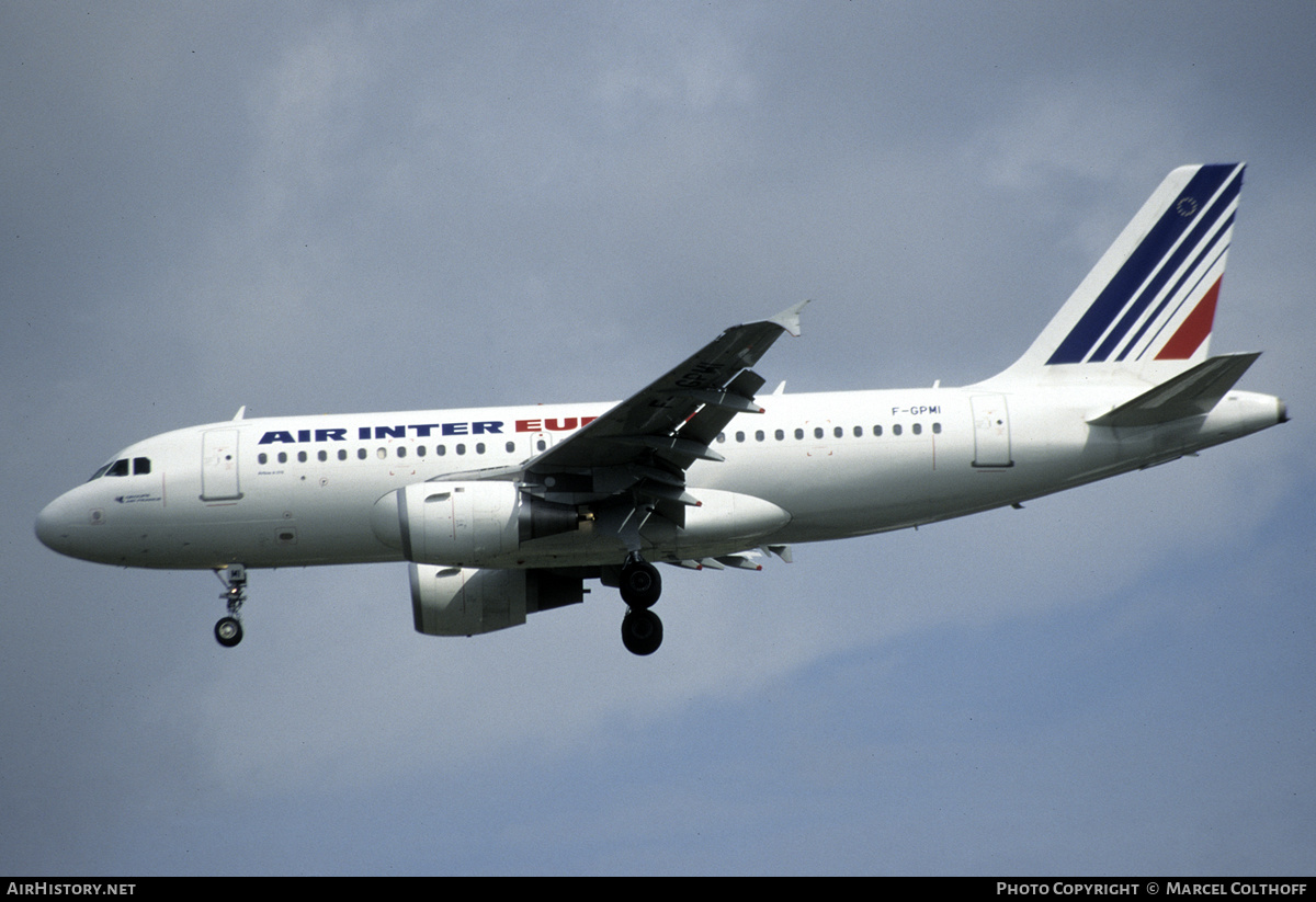 Aircraft Photo of F-GPMI | Airbus A319-113 | Air Inter Europe | AirHistory.net #294560