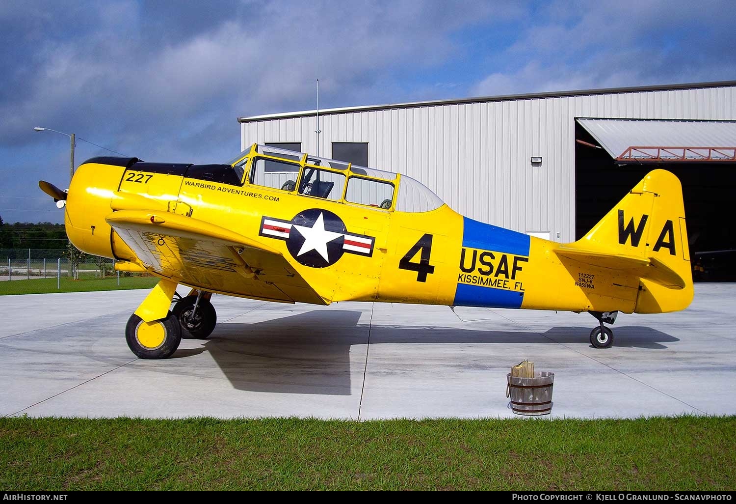 Aircraft Photo of N455WA / 112227 | North American SNJ-6 Texan | Warbird Adventures | USA - Air Force | AirHistory.net #294565