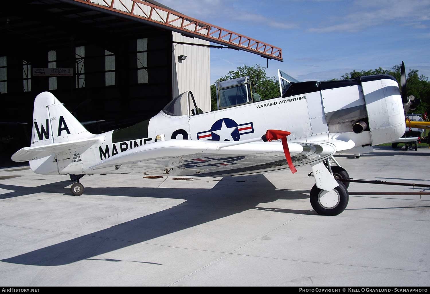 Aircraft Photo of N452WA / 112034 | North American SNJ-6 Texan | Warbird Adventures | USA - Marines | AirHistory.net #294569