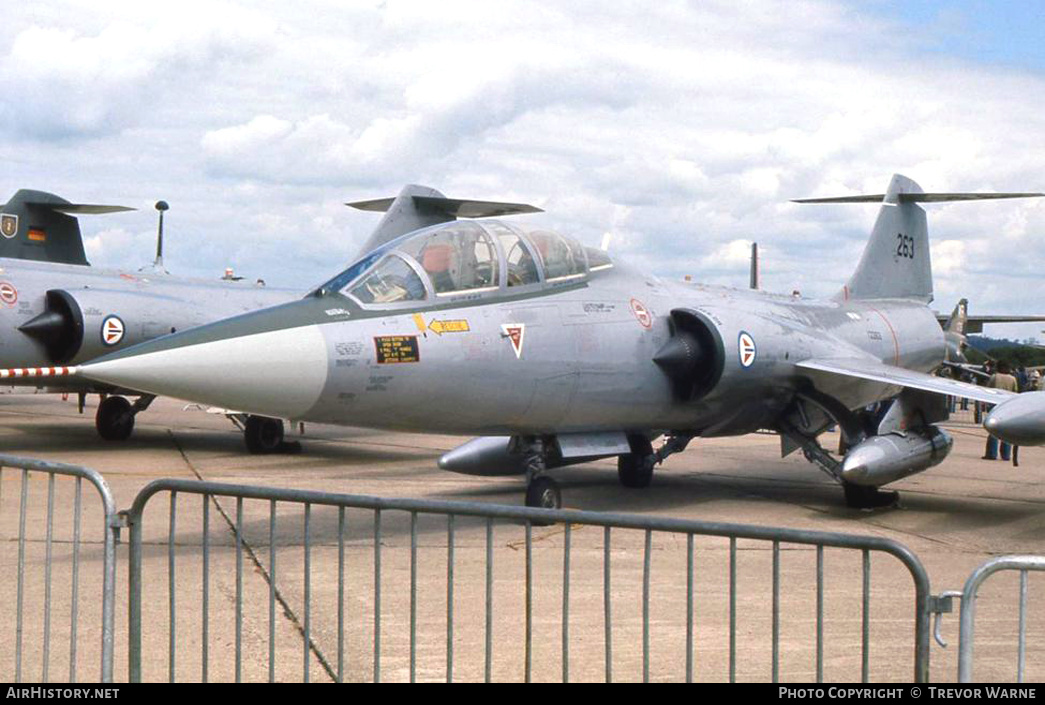 Aircraft Photo of 12263 | Lockheed TF-104G Starfighter | Norway - Air Force | AirHistory.net #294600