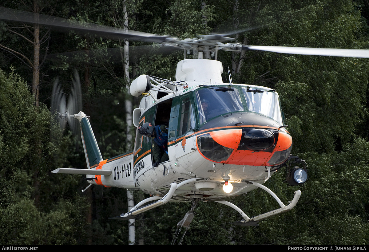 Aircraft Photo of OH-HVD | Agusta AB-412 Grifone | Rajavartiolaitos - Finnish Border Guard | AirHistory.net #294617