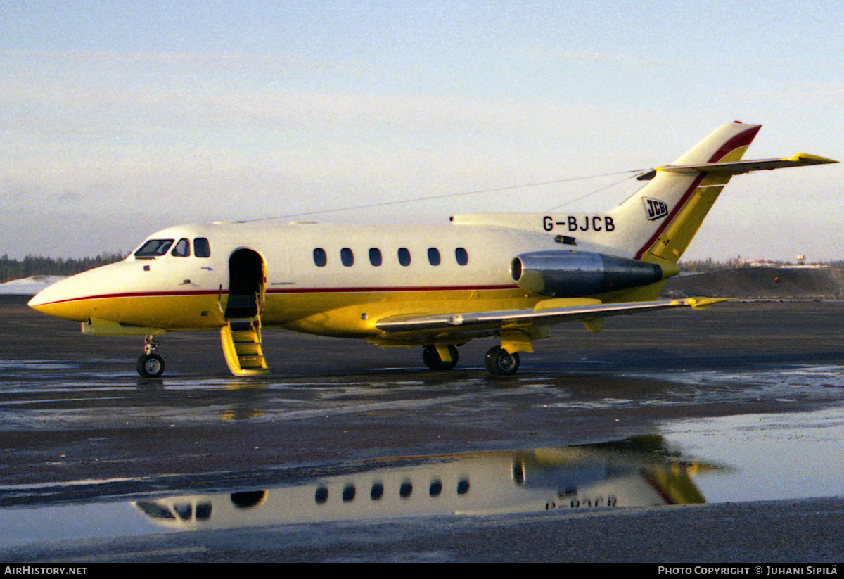 Aircraft Photo of G-BJCB | Hawker Siddeley HS-125-600B | JCB - J.C. Bamford Excavators | AirHistory.net #294618