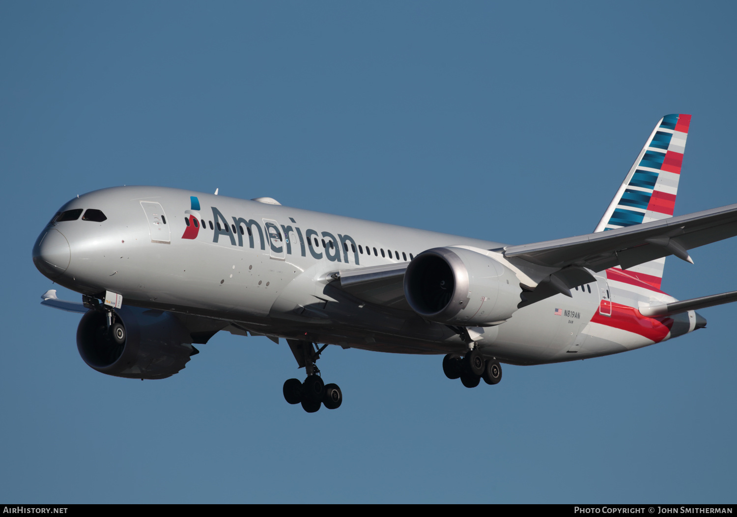 Aircraft Photo of N819AN | Boeing 787-8 Dreamliner | American Airlines | AirHistory.net #294653