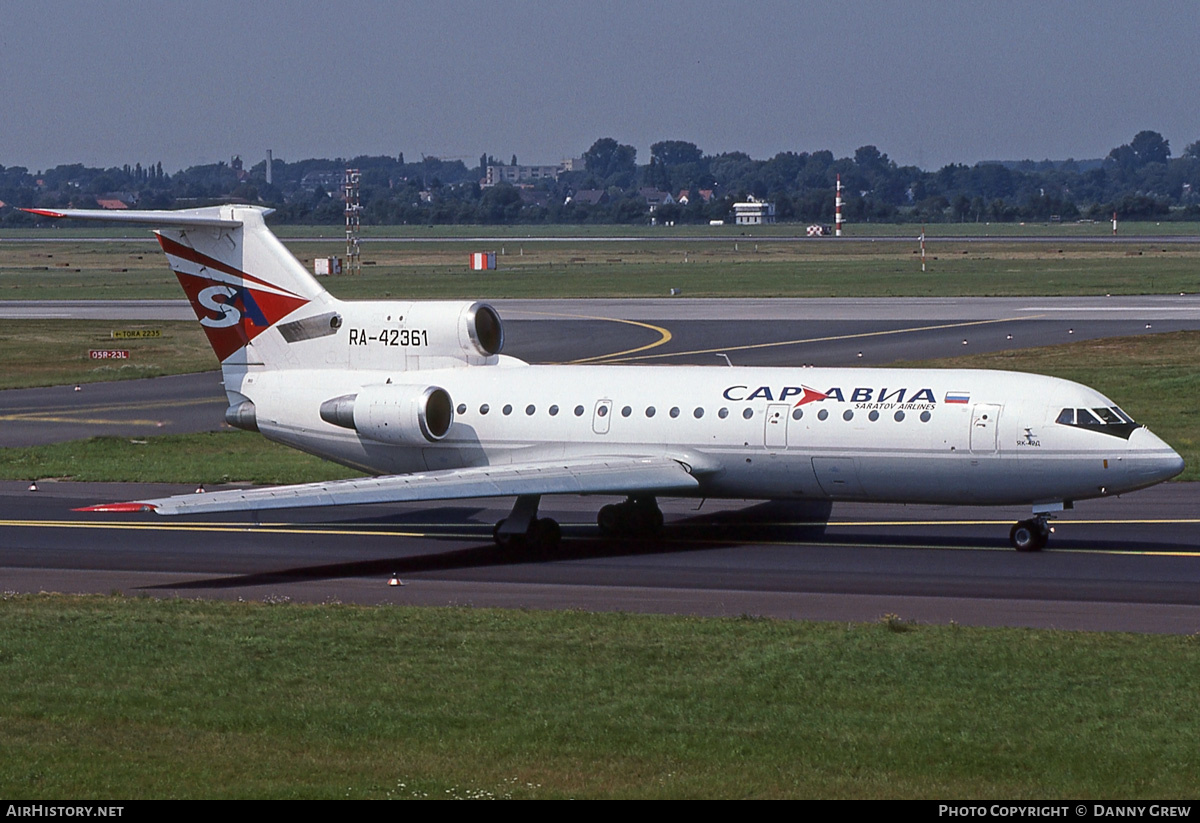 Aircraft Photo of RA-42361 | Yakovlev Yak-42D | Sar Avia - Saratov Airlines | AirHistory.net #294656