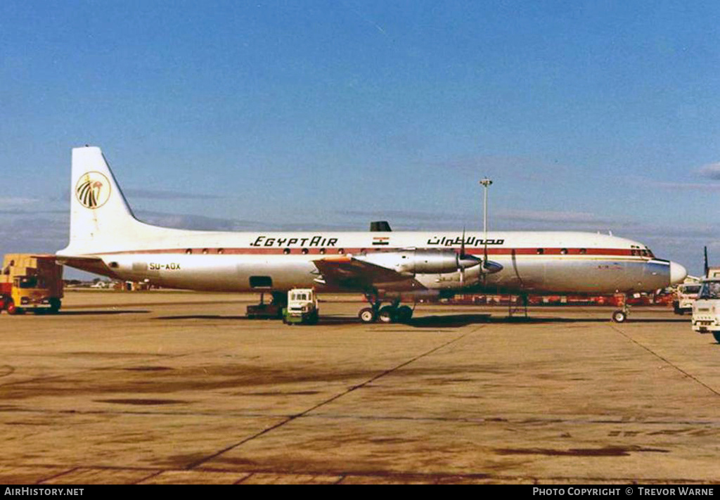 Aircraft Photo of SU-AOX | Ilyushin Il-18D | EgyptAir | AirHistory.net #294693