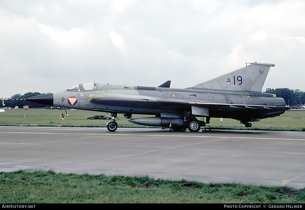 Aircraft Photo of 19 | Saab J35Oe Draken | Austria - Air Force | AirHistory.net #294694