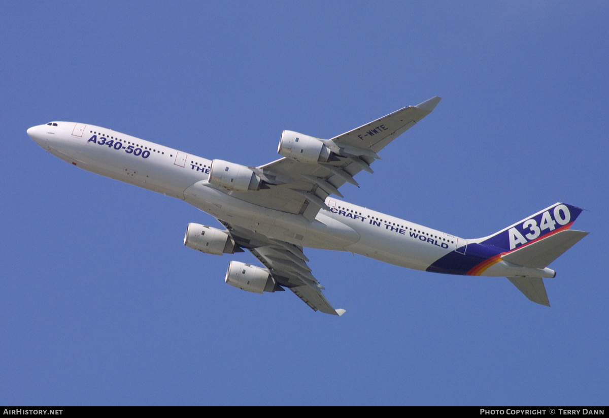 Aircraft Photo of F-WWTE | Airbus A340-541 | Airbus | AirHistory.net #294775