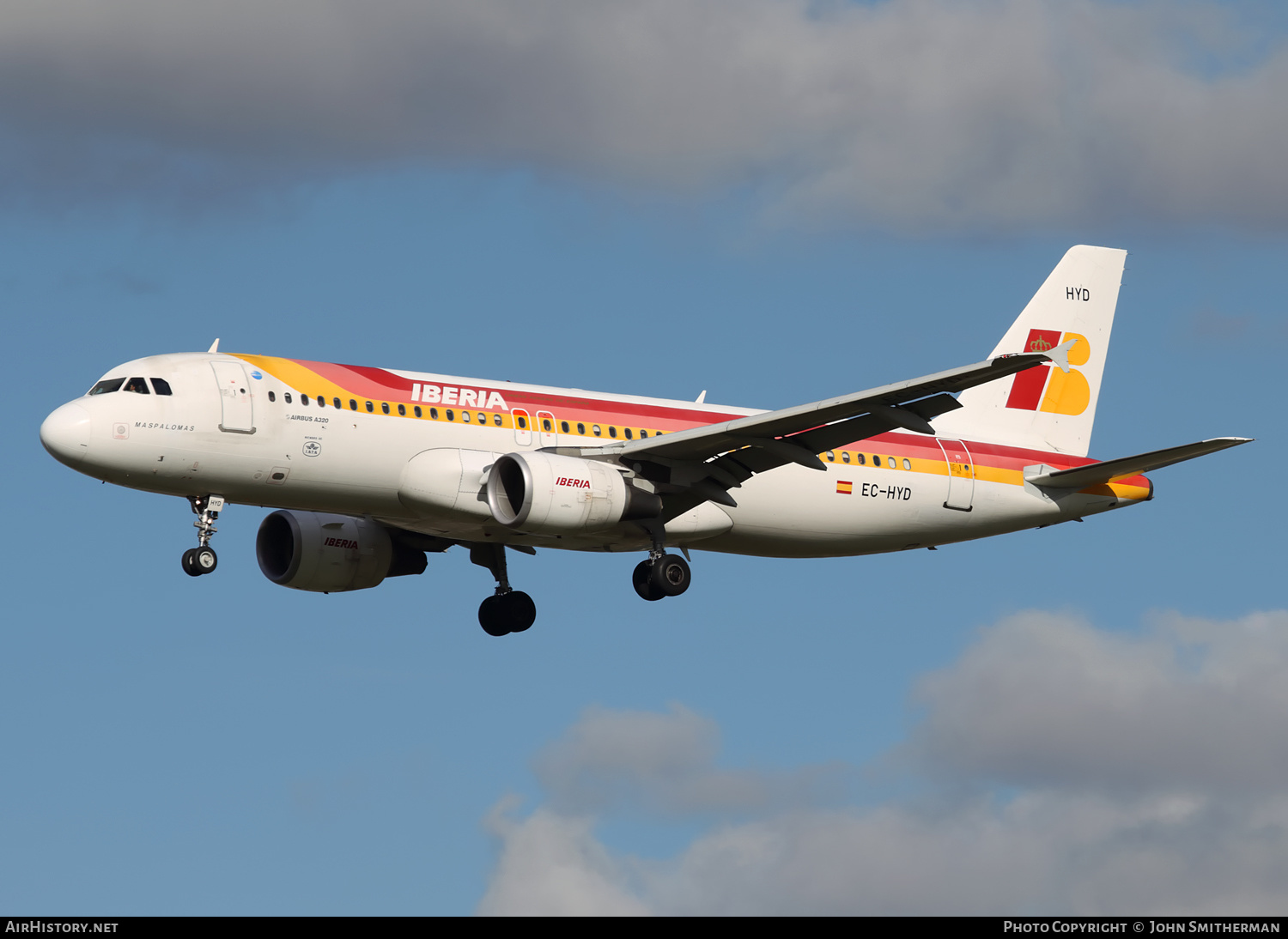 Aircraft Photo of EC-HYD | Airbus A320-214 | Iberia | AirHistory.net #294798