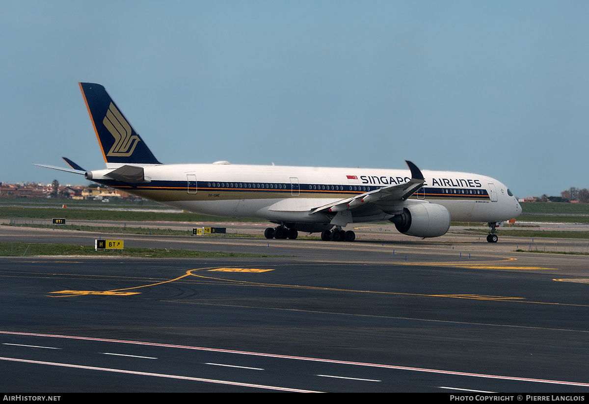 Aircraft Photo of 9V-SME | Airbus A350-941 | Singapore Airlines | AirHistory.net #294799