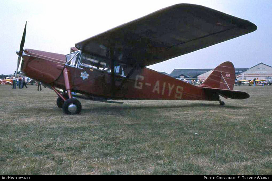 Aircraft Photo of G-AIYS | De Havilland D.H. 85 Leopard Moth | AirHistory.net #294820