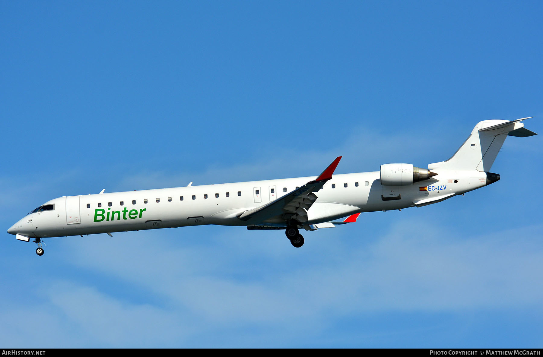 Aircraft Photo of EC-JZV | Bombardier CRJ-700 (CL-600-2C10) | Binter Canarias | AirHistory.net #294853