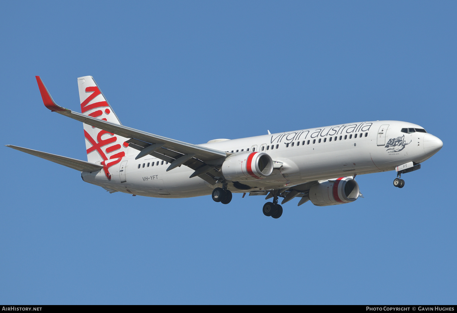 Aircraft Photo of VH-YFT | Boeing 737-8FE | Virgin Australia Airlines | AirHistory.net #294869