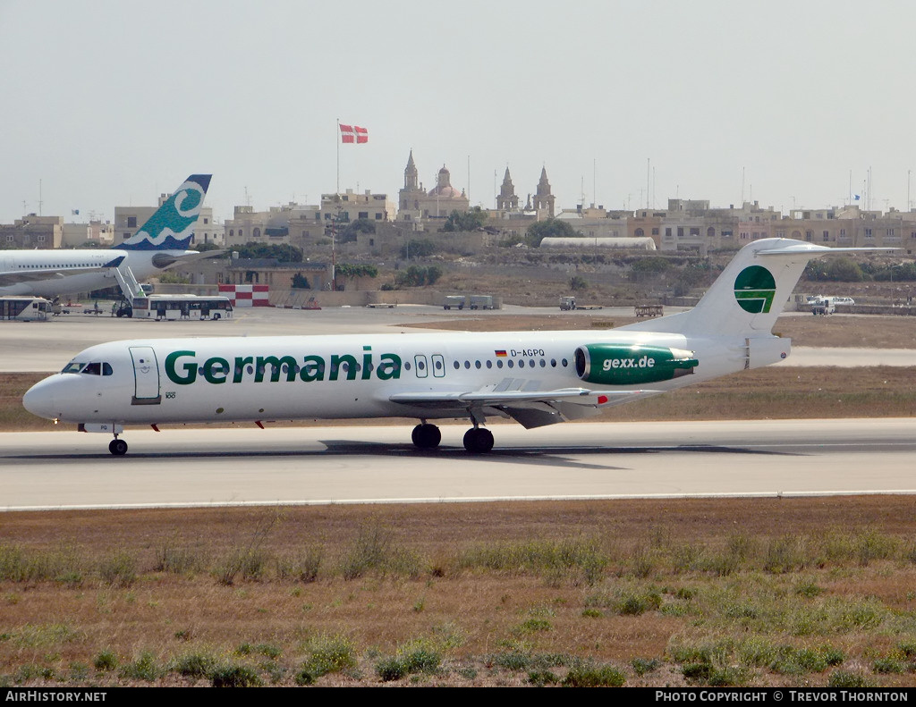 Aircraft Photo of D-AGPQ | Fokker 100 (F28-0100) | Germania | AirHistory.net #294912