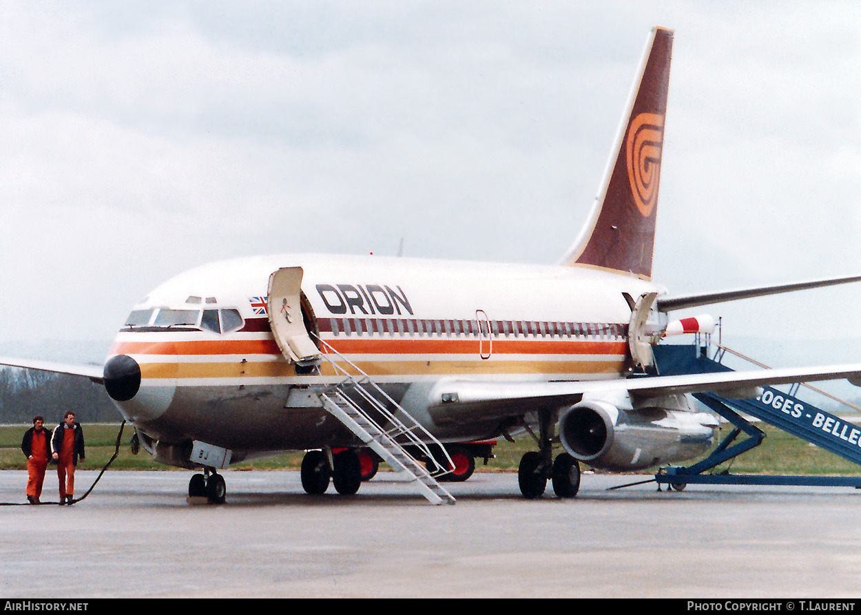 Aircraft Photo of G-BJBJ | Boeing 737-2T5/Adv | Orion Airways | AirHistory.net #294932