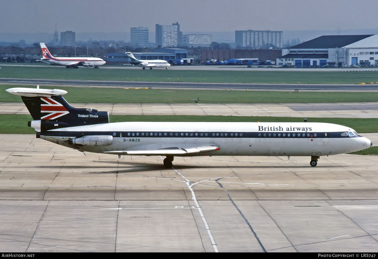 Aircraft Photo of G-AWZH | Hawker Siddeley HS-121 Trident 3B | British Airways | AirHistory.net #294973