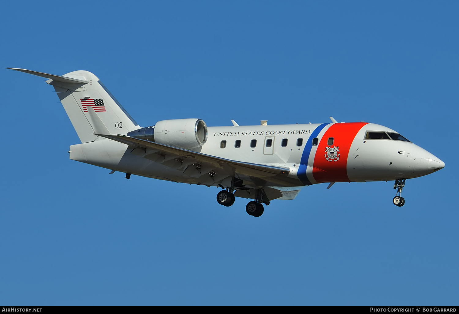 Aircraft Photo of 02 | Bombardier C-143A Challenger (604/CL-600-2B16) | USA - Coast Guard | AirHistory.net #294983