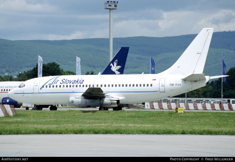 Aircraft Photo of OM-RAN | Boeing 737-230/Adv | Air Slovakia | AirHistory.net #294991
