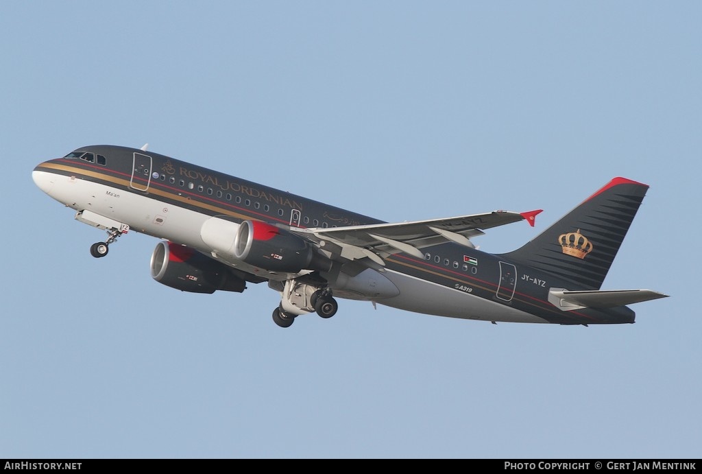 Aircraft Photo of JY-AYZ | Airbus A319-111 | Royal Jordanian Airlines | AirHistory.net #295013