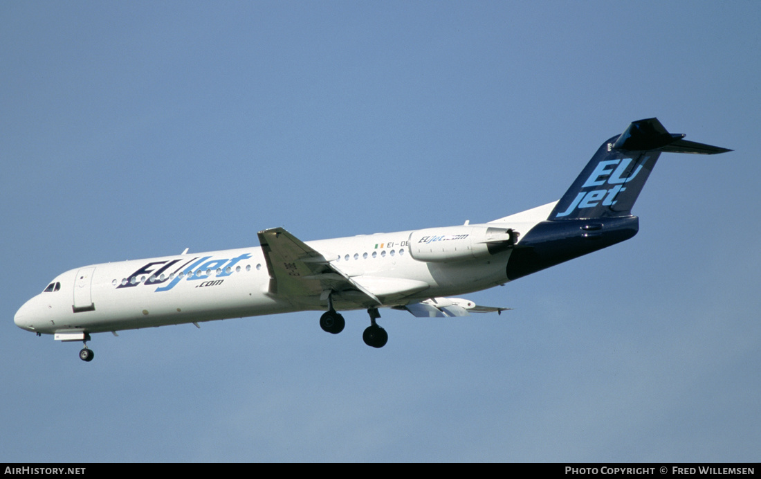 Aircraft Photo of EI-DBE | Fokker 100 (F28-0100) | EUjet | AirHistory.net #295021