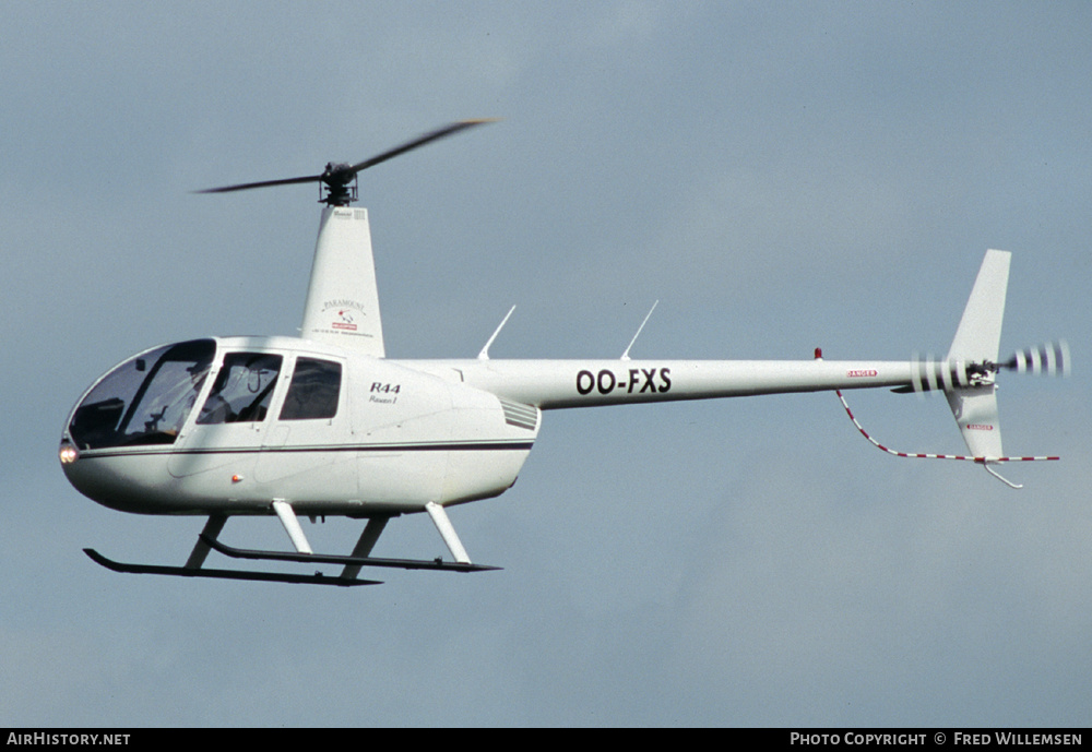 Aircraft Photo of OO-FXS | Robinson R-44 | Paramount Helicopters | AirHistory.net #295027