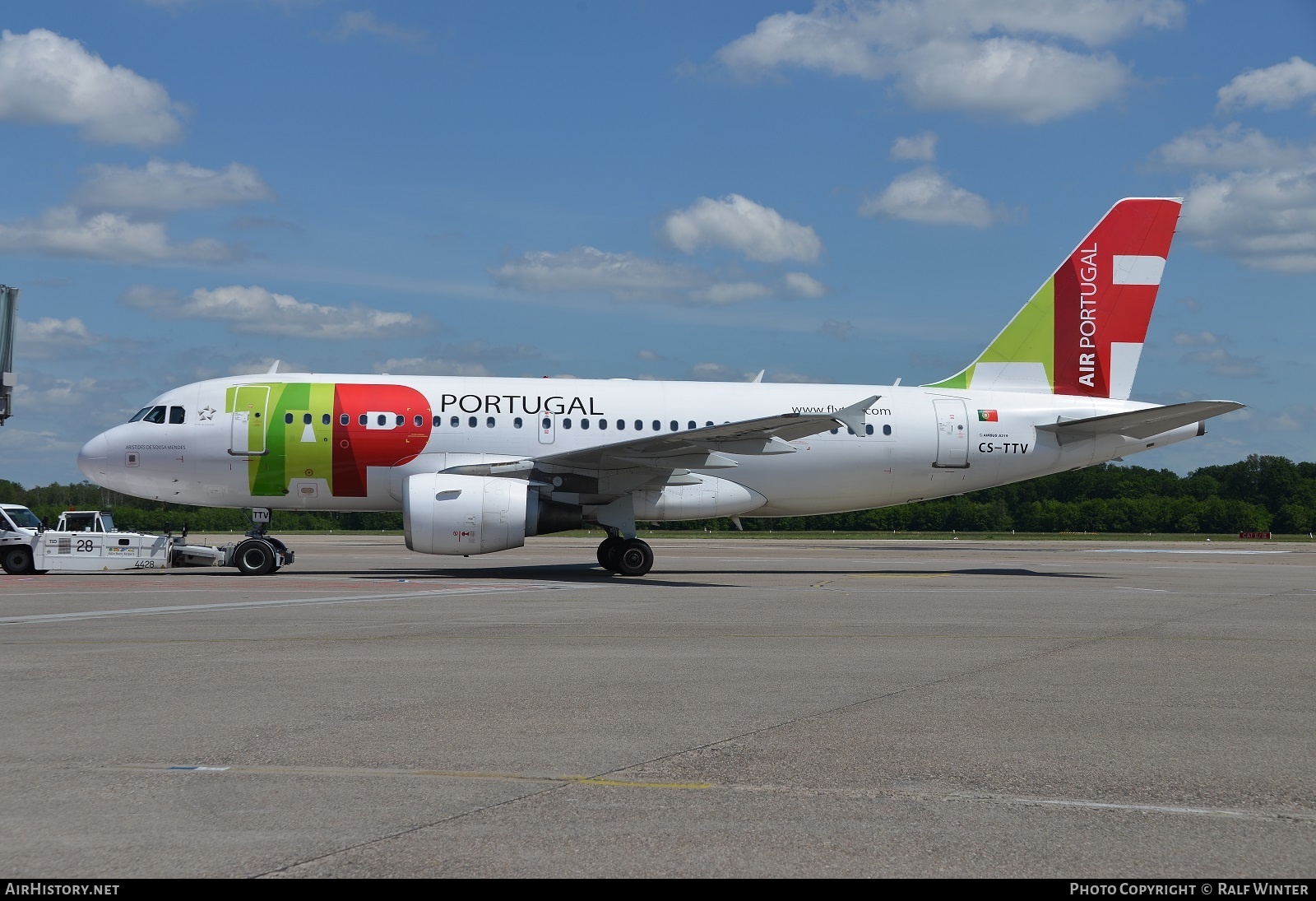 Aircraft Photo of CS-TTV | Airbus A319-112 | TAP Air Portugal | AirHistory.net #295028