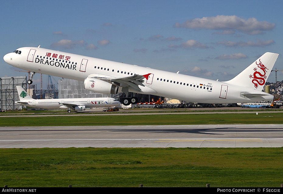 Aircraft Photo of D-AVXJ | Airbus A321-231 | Dragonair | AirHistory.net #295043