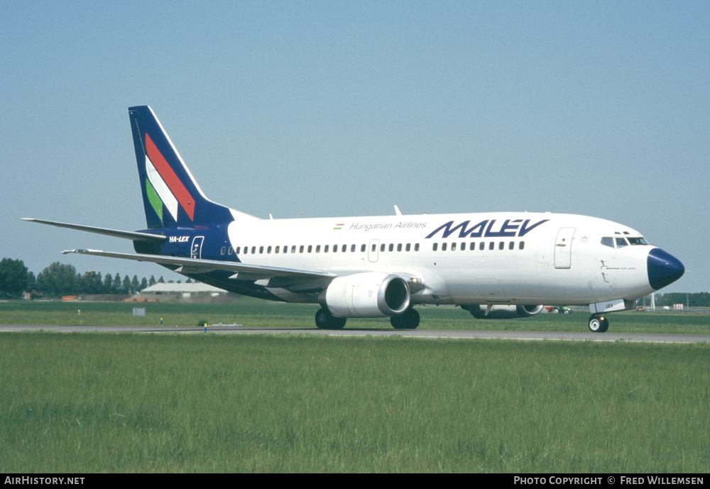 Aircraft Photo of HA-LEX | Boeing 737-3Y0 | Malév - Hungarian Airlines | AirHistory.net #295064