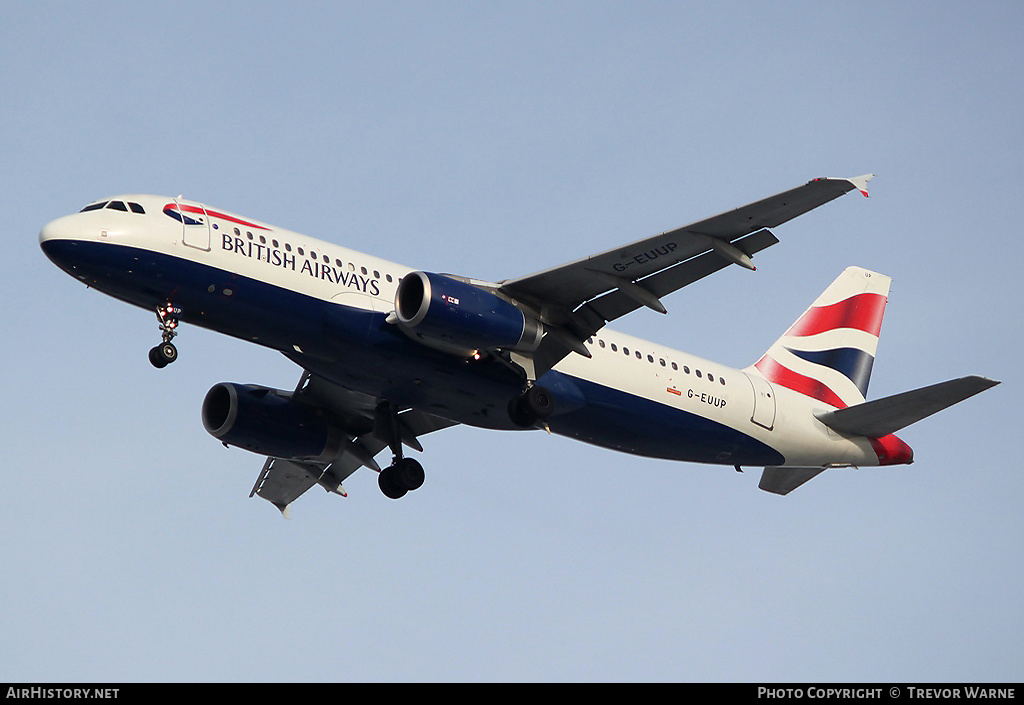 Aircraft Photo of G-EUUP | Airbus A320-232 | British Airways | AirHistory.net #295071