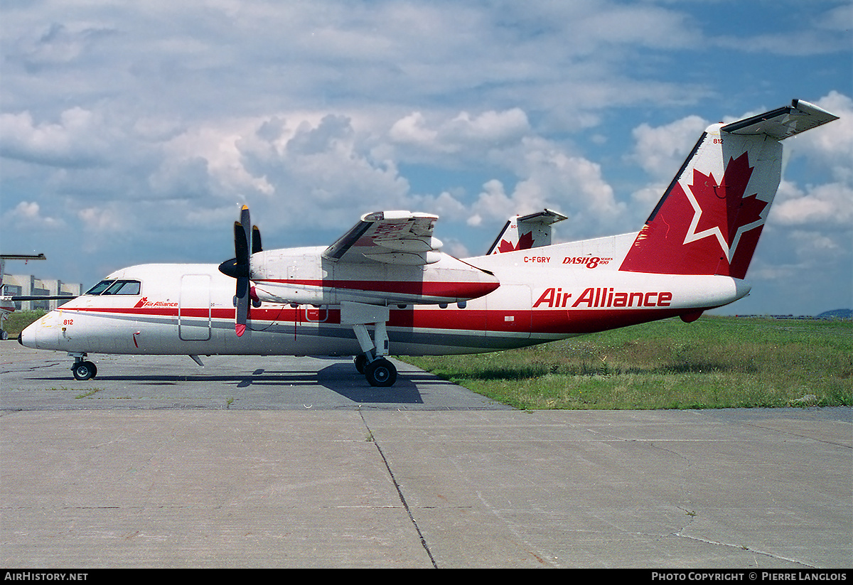 Aircraft Photo of C-FGRY | De Havilland Canada DHC-8-102 Dash 8 | Air Alliance | AirHistory.net #295078