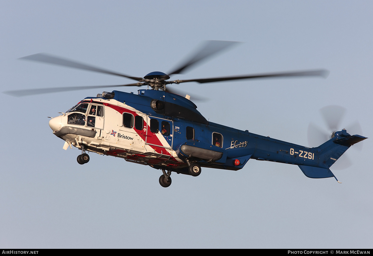 Aircraft Photo of G-ZZSI | Eurocopter EC-225LP Super Puma Mk2+ | Bristow Helicopters | AirHistory.net #295080