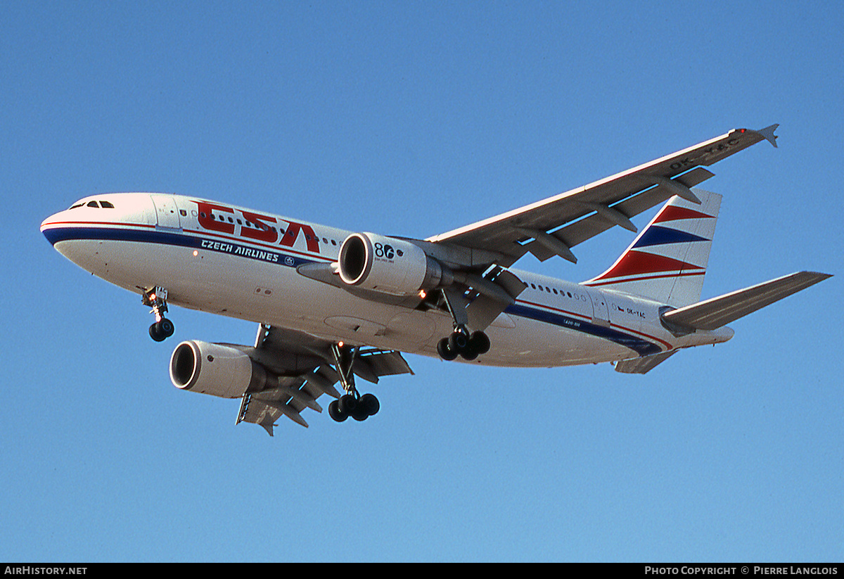 Aircraft Photo of OK-YAC | Airbus A310-325/ET | ČSA - Czech Airlines | AirHistory.net #295100