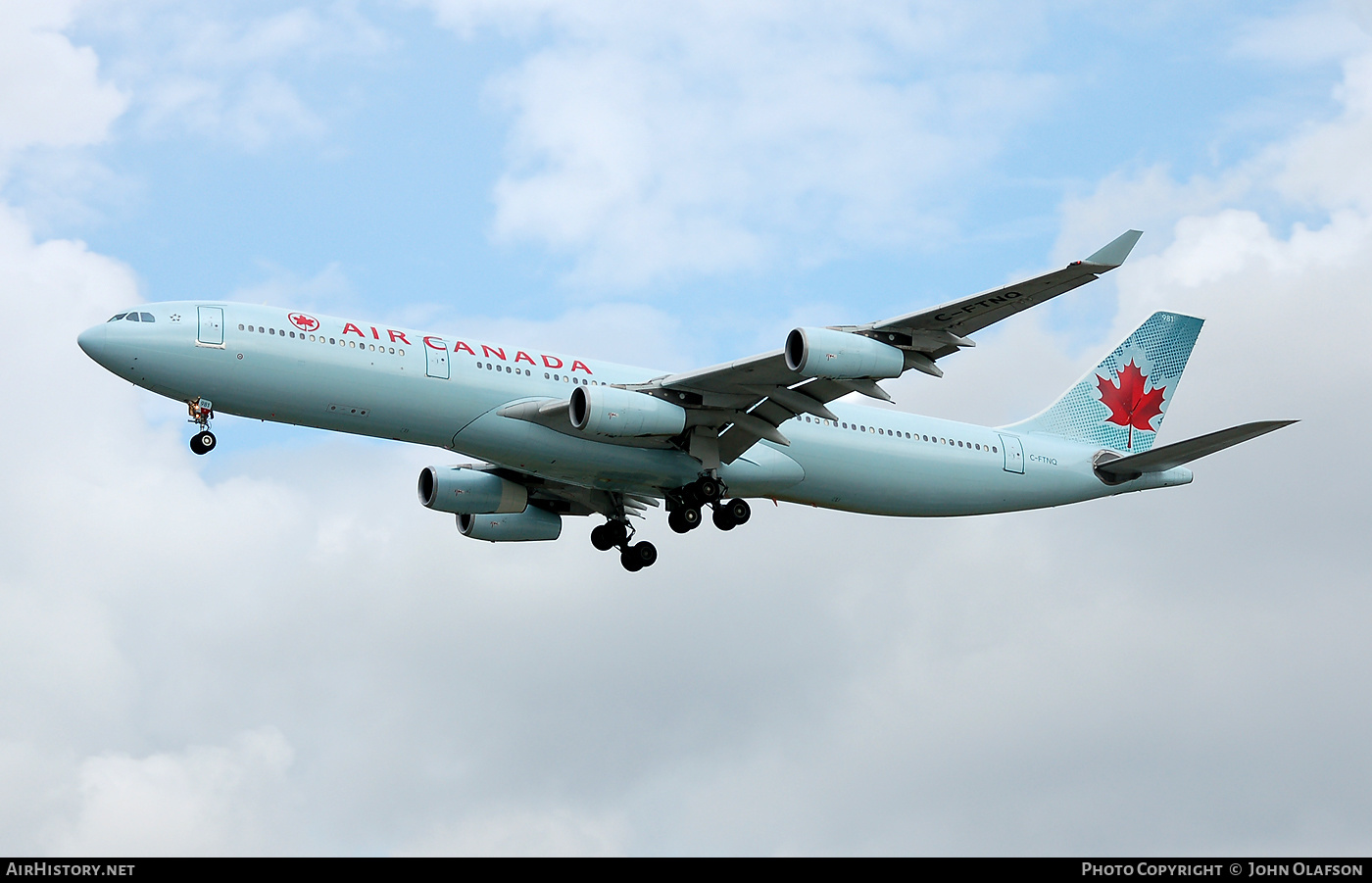 Aircraft Photo of C-FTNQ | Airbus A340-313 | Air Canada | AirHistory.net #295104
