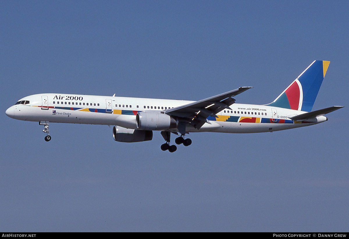 Aircraft Photo of G-OOOG | Boeing 757-23A | Air 2000 | AirHistory.net #295182