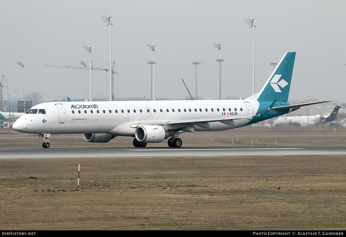 Aircraft Photo of I-ADJW | Embraer 195LR (ERJ-190-200LR) | Air Dolomiti | AirHistory.net #295287