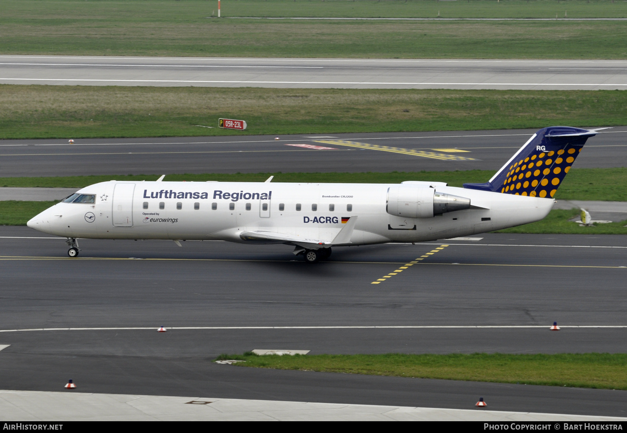 Aircraft Photo of D-ACRG | Bombardier CRJ-200LR (CL-600-2B19) | Lufthansa Regional | AirHistory.net #295288