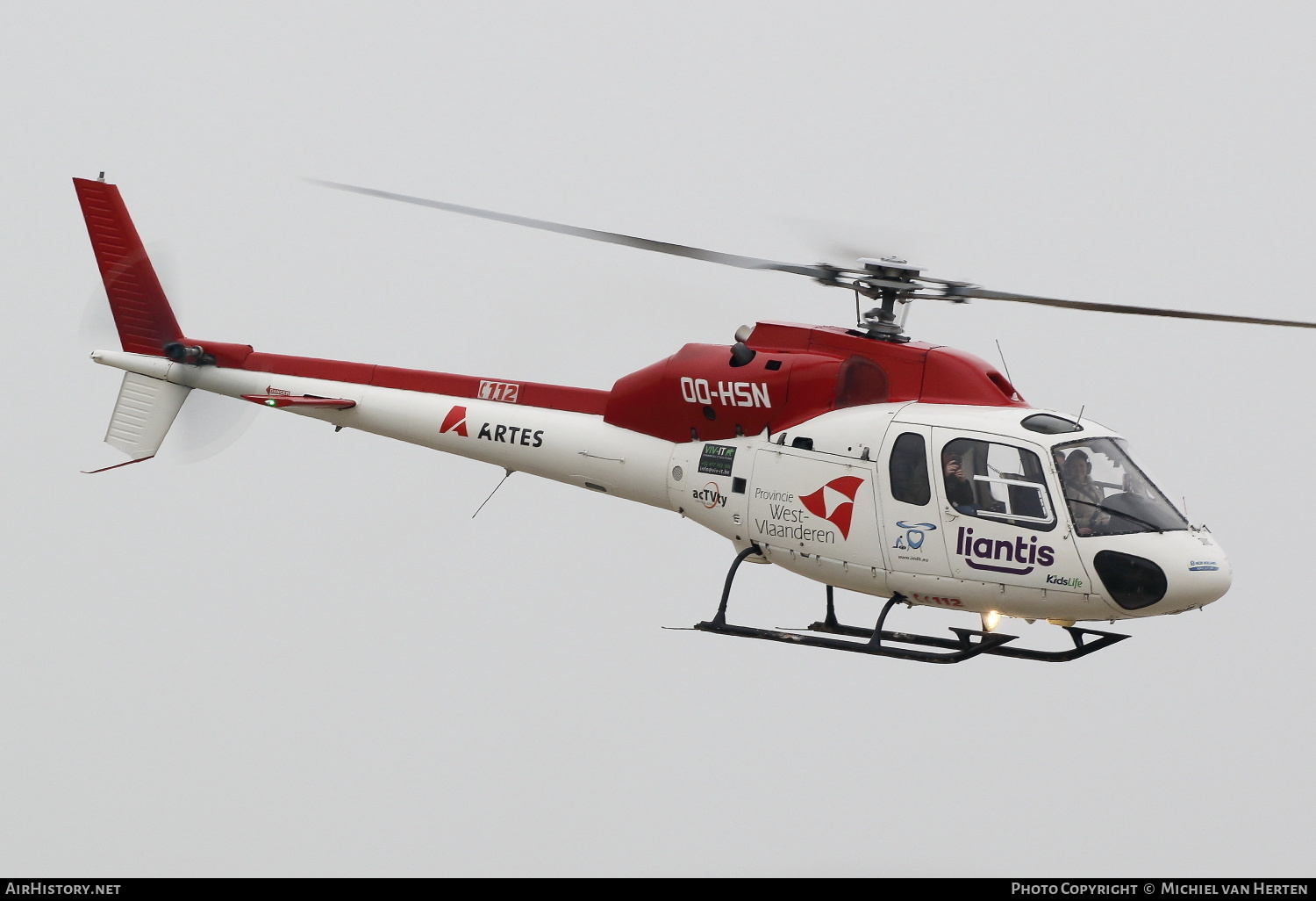 Aircraft Photo of OO-HSN | Aerospatiale AS-355F-2 Ecureuil 2 | HSB - Heli Service Belgium | AirHistory.net #295326