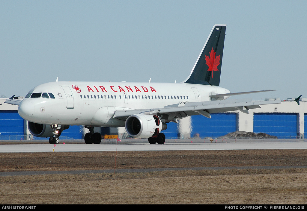 Aircraft Photo of C-FWTF | Airbus A319-112 | Air Canada | AirHistory.net #295398