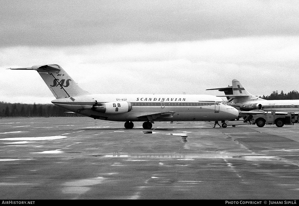 Aircraft Photo of OY-KGF | McDonnell Douglas DC-9-21 | Scandinavian Airlines - SAS | AirHistory.net #295501