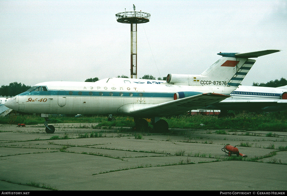 Aircraft Photo of CCCP-87676 | Yakovlev Yak-40 | Aeroflot | AirHistory.net #295507