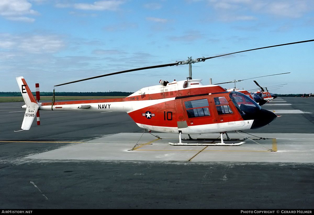 Aircraft Photo of 157365 / 57365 | Bell TH-57A SeaRanger (206A-1) | USA - Navy | AirHistory.net #295508