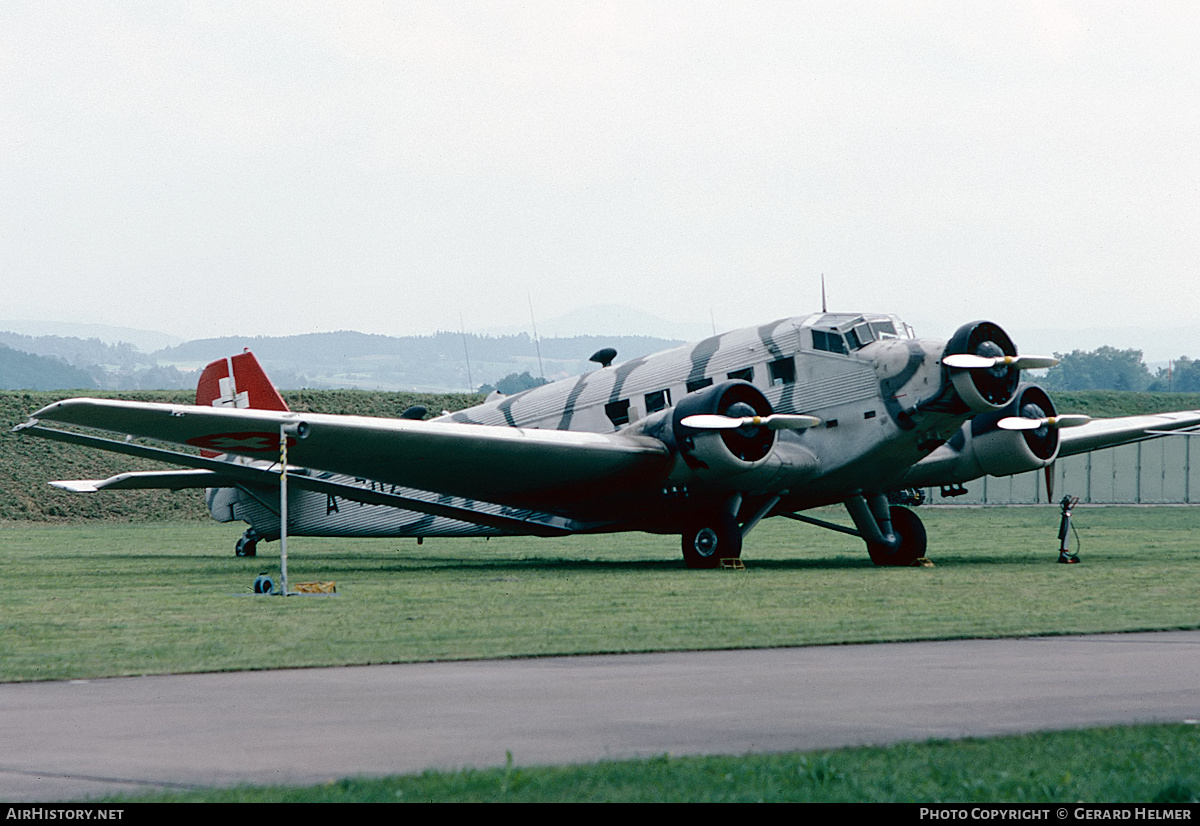 Aircraft Photo of A-702 | Junkers Ju 52/3m g4e | Switzerland - Air Force | AirHistory.net #295537