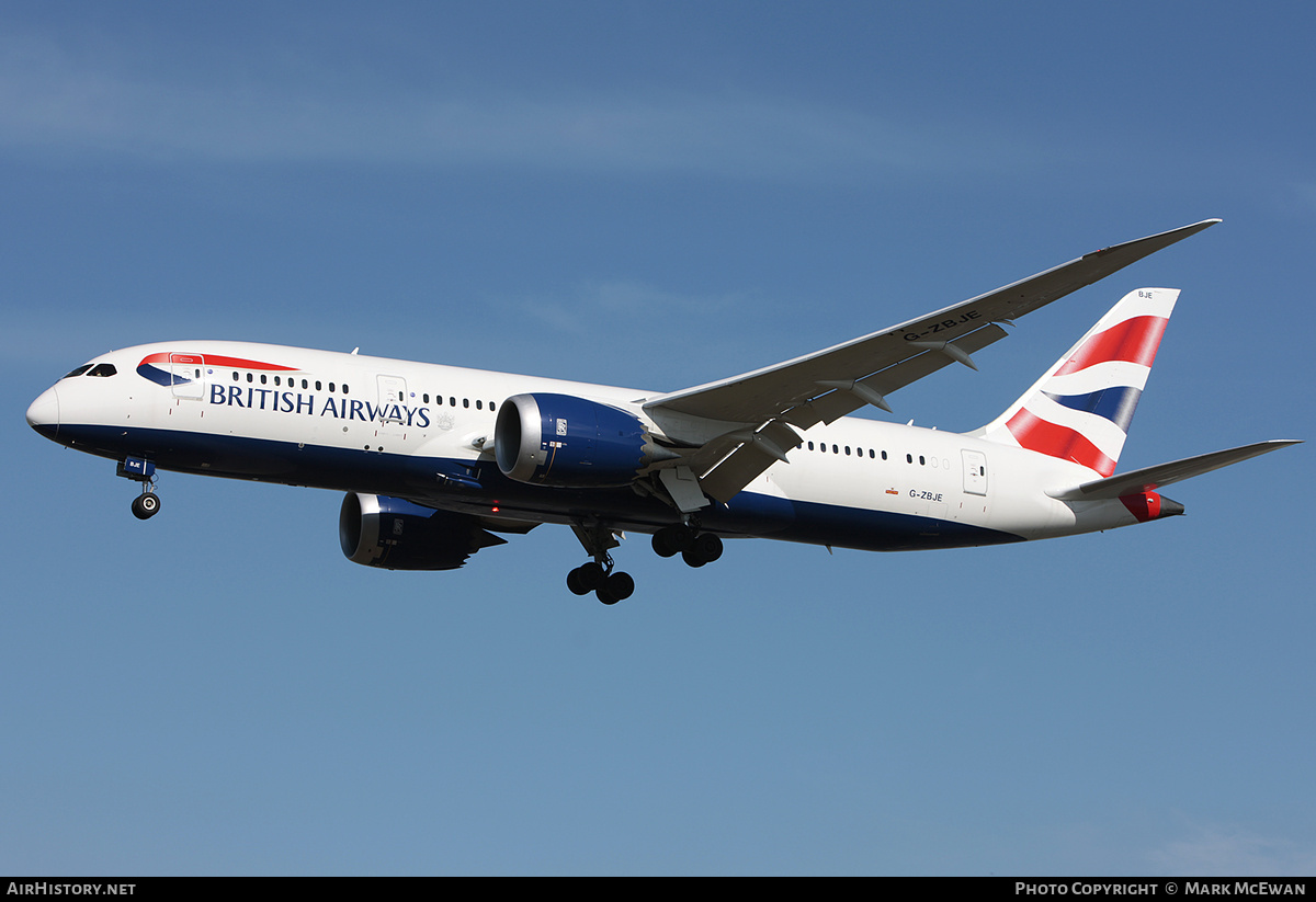 Aircraft Photo of G-ZBJE | Boeing 787-8 Dreamliner | British Airways | AirHistory.net #295562