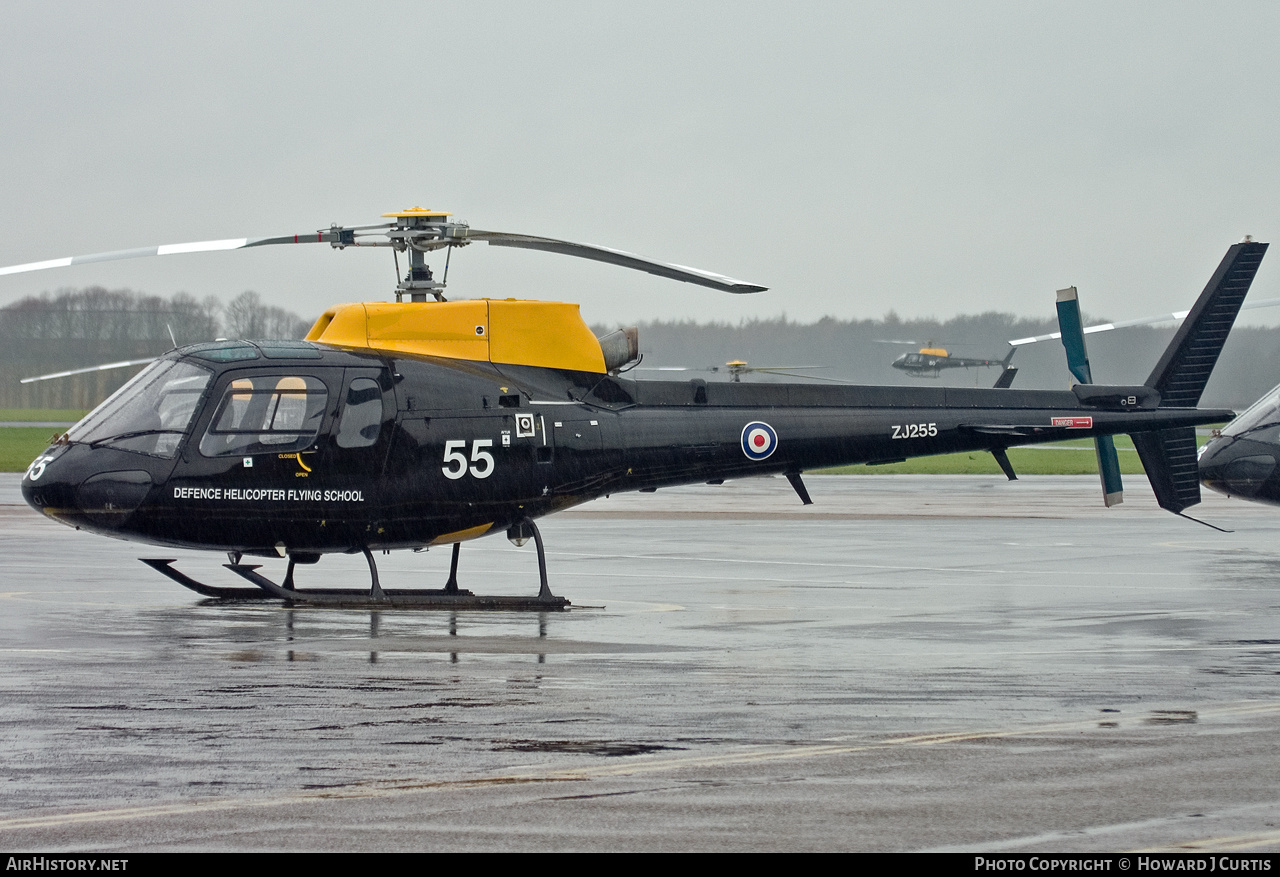 Aircraft Photo of ZJ255 | Eurocopter AS-350BB Squirrel HT1 | UK - Air Force | AirHistory.net #295571