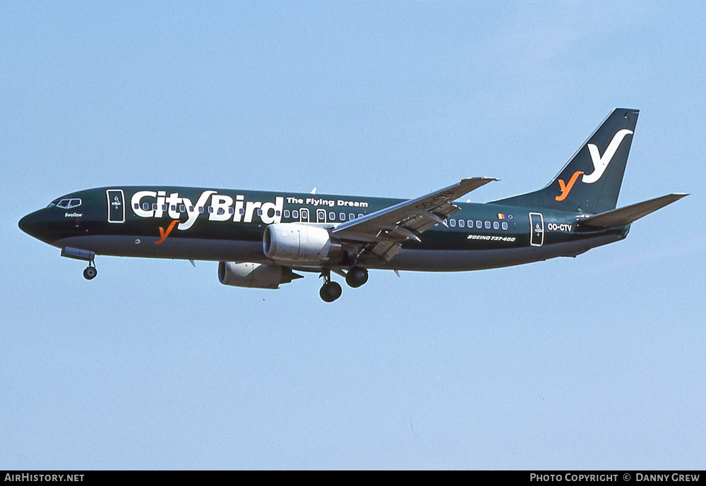 Aircraft Photo of OO-CTV | Boeing 737-46Q | CityBird | AirHistory.net #295572