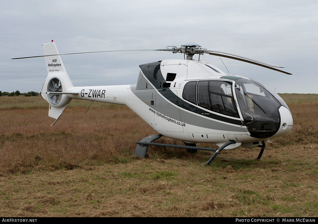 Aircraft Photo of G-ZWAR | Eurocopter EC-120B Colibri | HJS Helicopters | AirHistory.net #295581