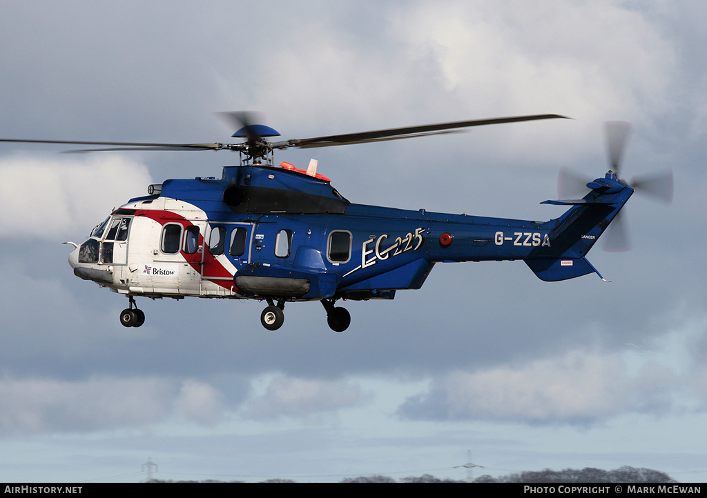 Aircraft Photo of G-ZZSA | Eurocopter EC-225LP Super Puma Mk2+ | Bristow Helicopters | AirHistory.net #295588