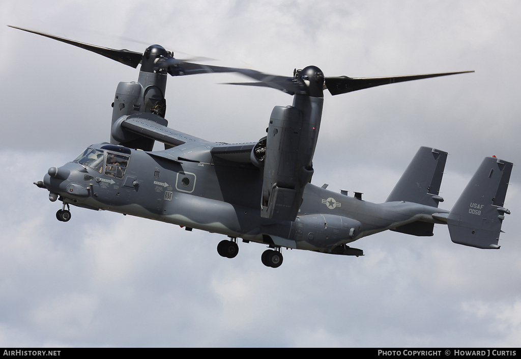 Aircraft Photo of 11-0058 / 0058 | Bell-Boeing CV-22B Osprey | USA - Air Force | AirHistory.net #295622