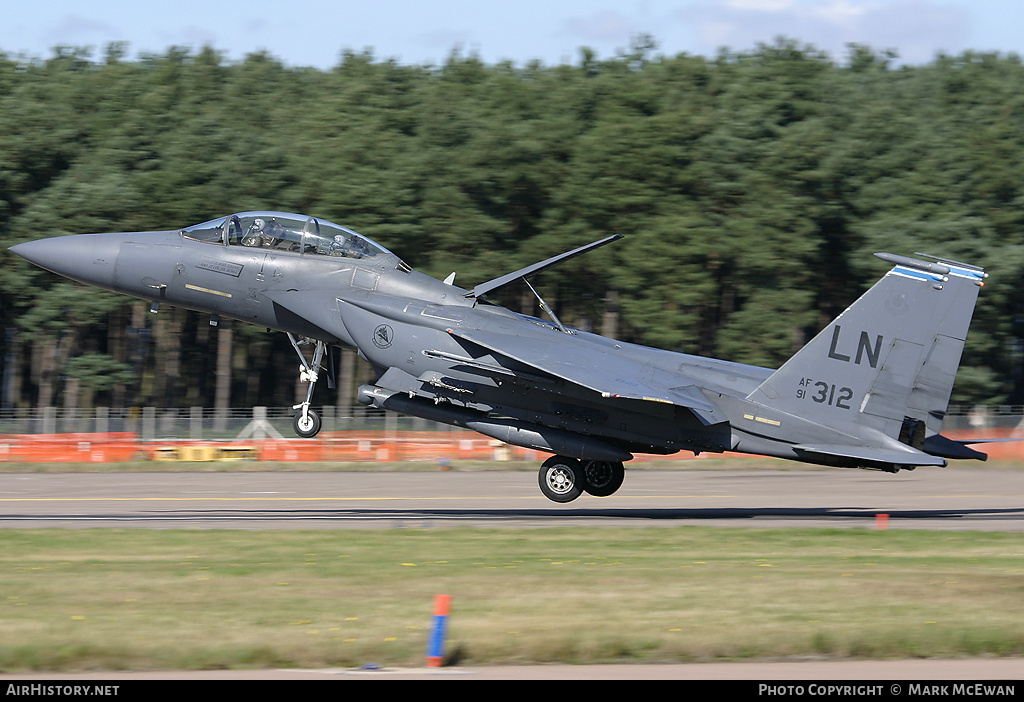 Aircraft Photo of 91-0312 | McDonnell Douglas F-15E Strike Eagle | USA - Air Force | AirHistory.net #295652